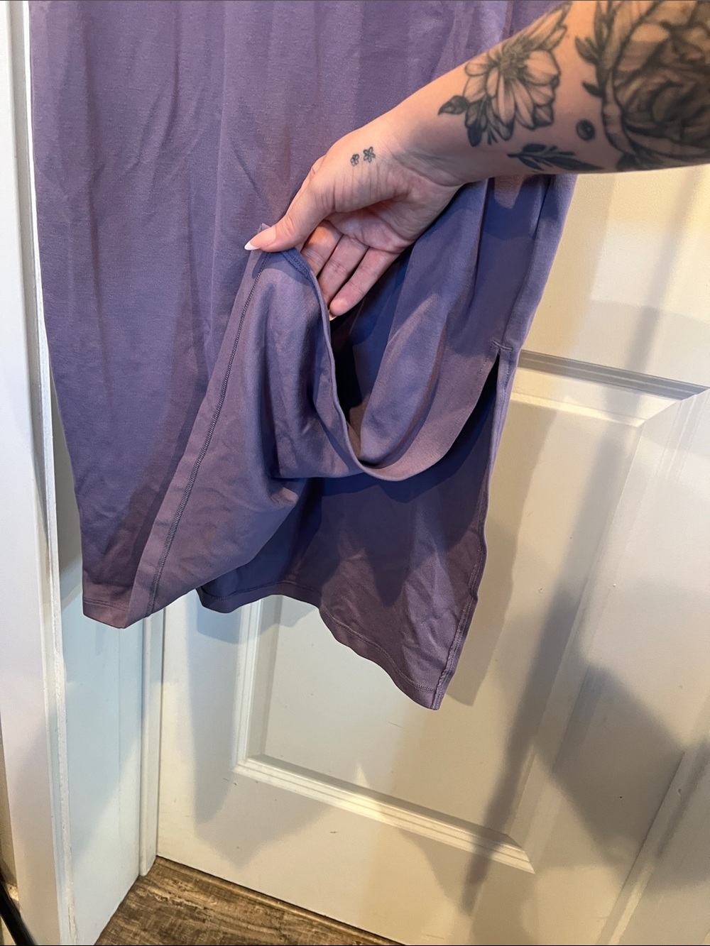 Nike Purple Short-Sleeve Midi Dress - Picture 5 of 5